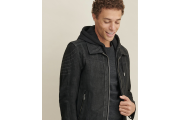 Thomas Leather Hooded Jacket